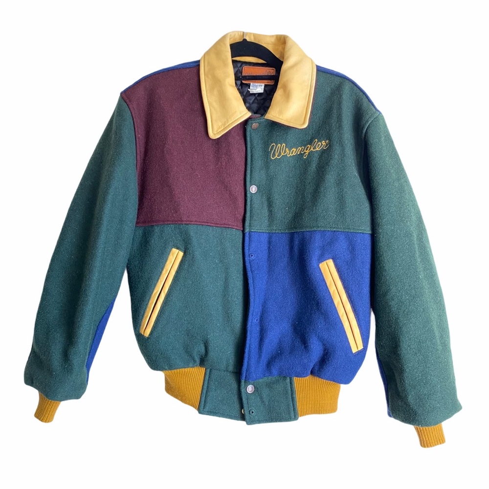 Vintage Wrangler Coat Color Block Street Wear Logo
